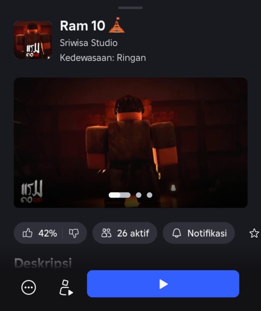 Tampilan map Ram 10 di Roblox